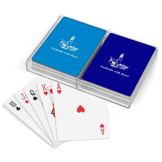 Nautical Lighthouse Double Deck Playing Cards